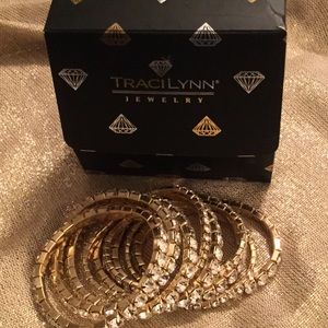 3 for $25  Traci Lynn Gold Bling Stretch Bracelets